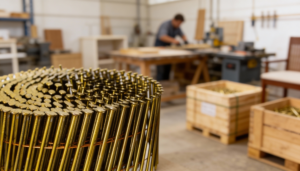 smooth shank coil nails industrial use